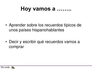 hoy vamos a
