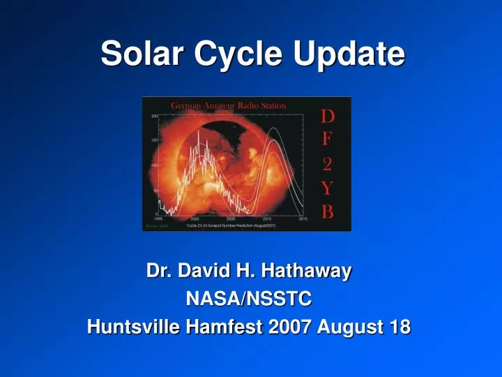 solar cycle update