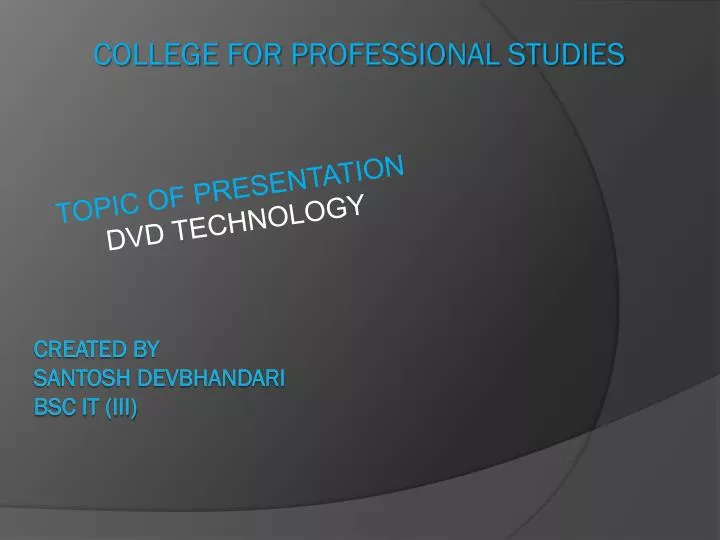college for professional studies