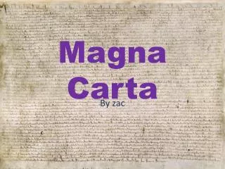 Magna C arta