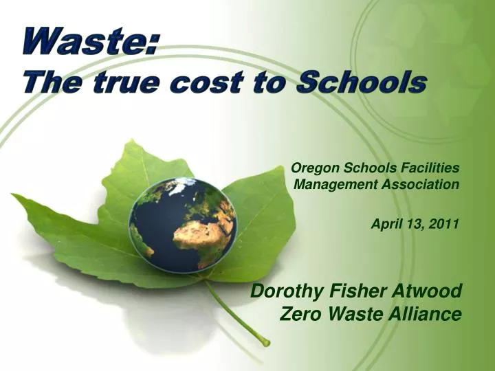 waste the true cost to schools