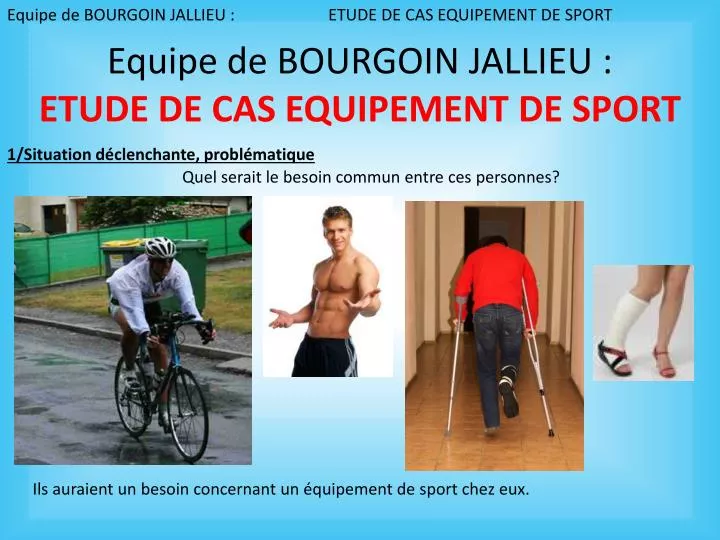 equipe de bourgoin jallieu etude de cas equipement de sport