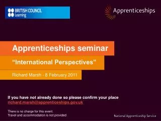 Apprenticeships seminar