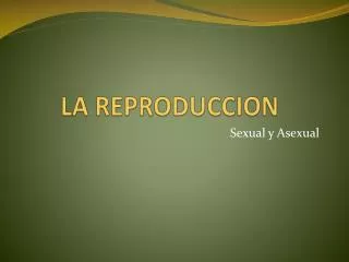 la reproduccion