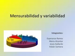 mensurabilidad y variabilidad