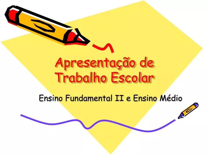 apresenta o de trabalho escolar