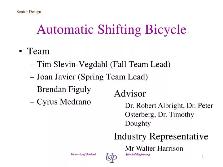 automatic shifting bicycle