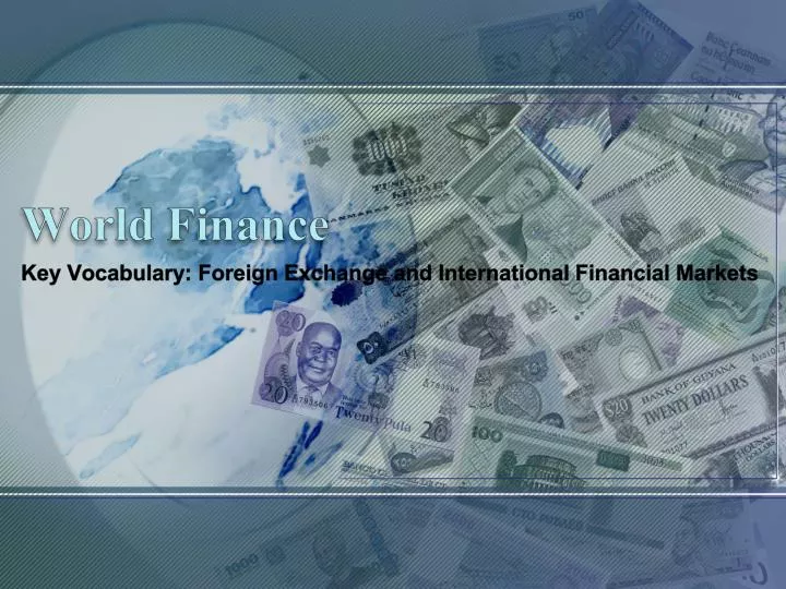 world finance