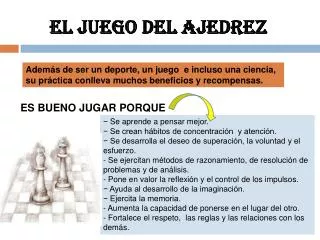 el juego del ajedrez