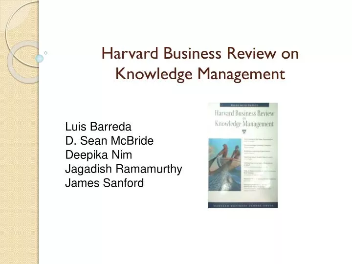 harvard business review on knowledge management