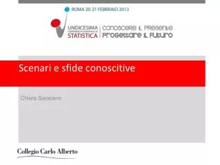 scenari e sfide conoscitive