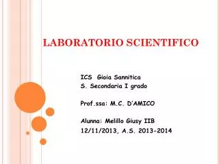 laboratorio scientifico