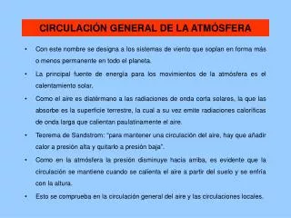circulaci n general de la atm sfera