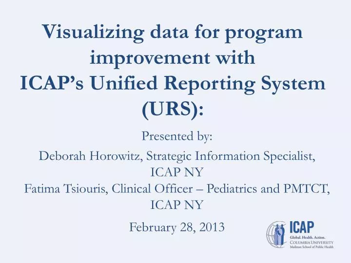 visualizing data for program improvement with icap s unified reporting system urs
