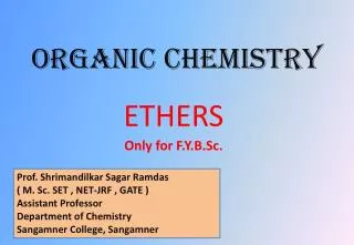 ORGANIC CHEMISTRY