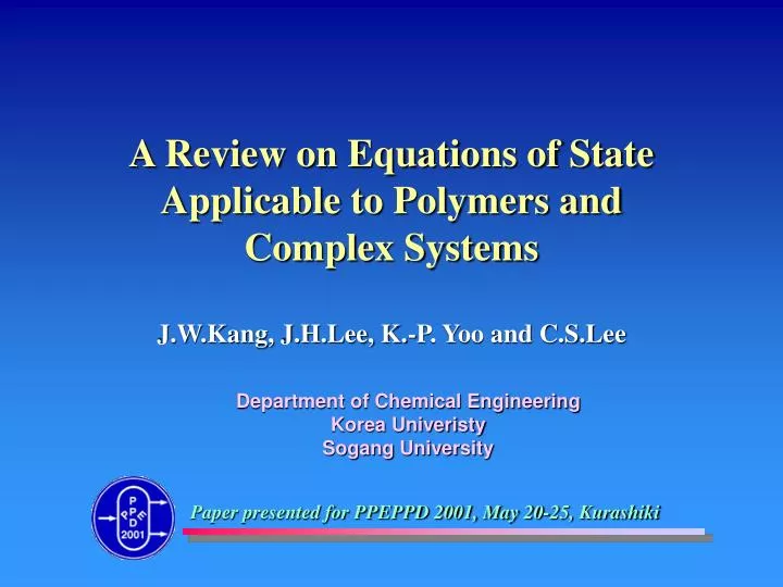 a review on equations of state applicable to polymers and complex systems