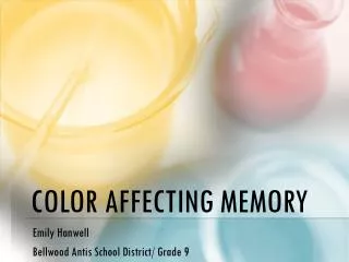 Color Affecting Memory