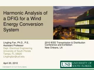 Harmonic Analysis of a DFIG for a Wind Energy Conversion System