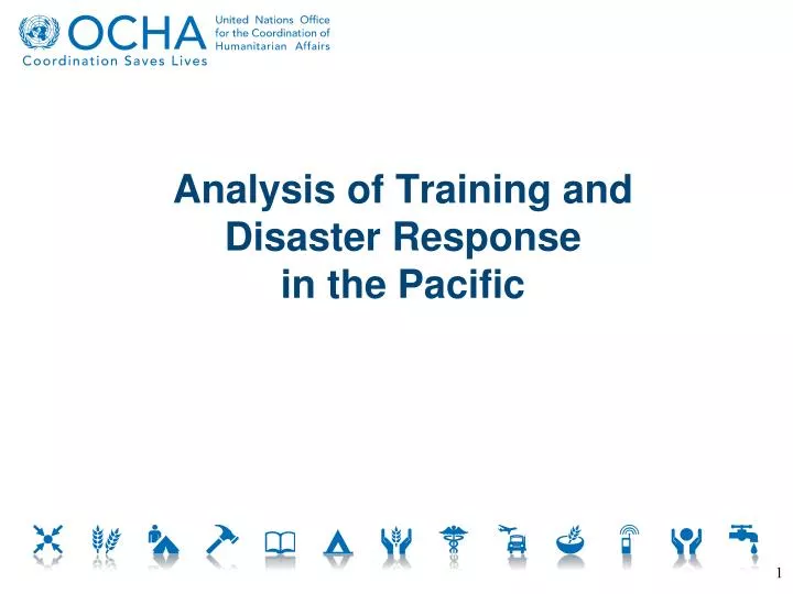 analysis of training and disaster response in the pacific