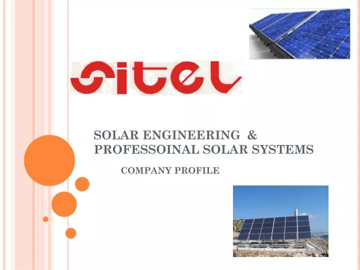 solar engineering professoinal solar systems