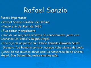 rafael sanzio