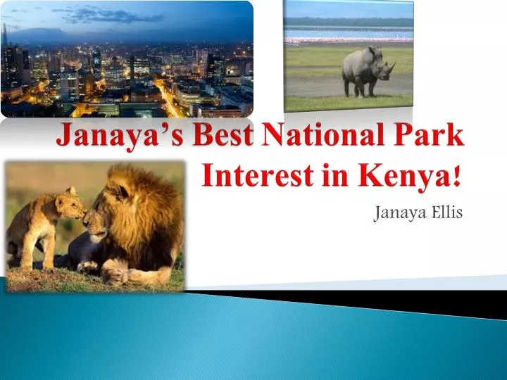 janaya s best national park interest in kenya