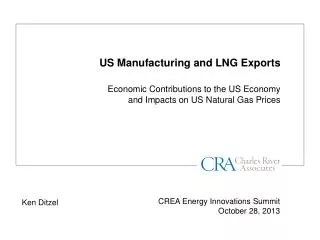 US Manufacturing and LNG Exports