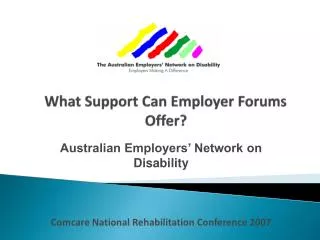 What Support Can Employer Forums Offer?