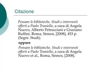citazione