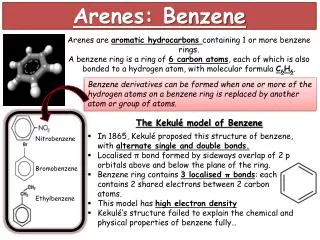 Arenes: Benzene