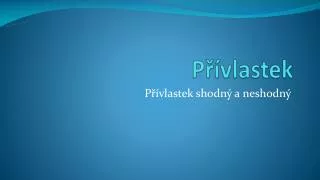 Přívlastek