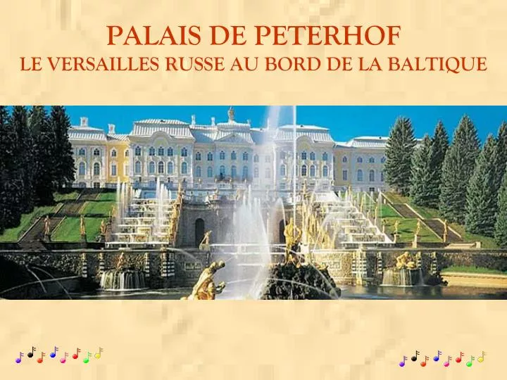 palais de peterhof le versailles russe au bord de la baltique