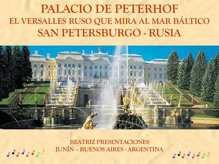 palacio de peterhof el versalles ruso que mira al mar b ltico san petersburgo rusia