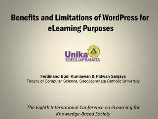 Benefits and Limitations of WordPress for eLearning Purposes