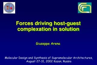 Forces driving host-guest complexation in solution