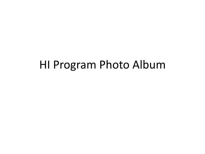 hi program photo album