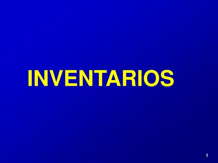 inventarios