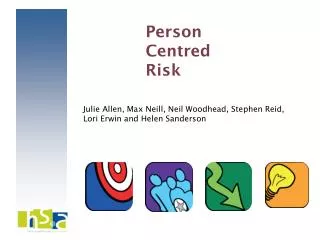 Julie Allen, Max Neill, Neil Woodhead, Stephen Reid, Lori Erwin and Helen Sanderson