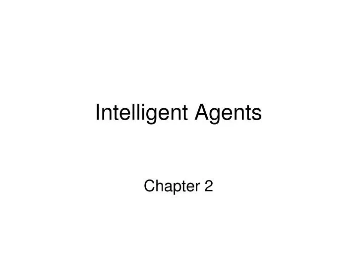 intelligent agents