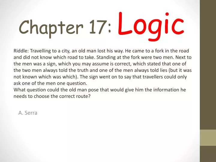 chapter 17 logic