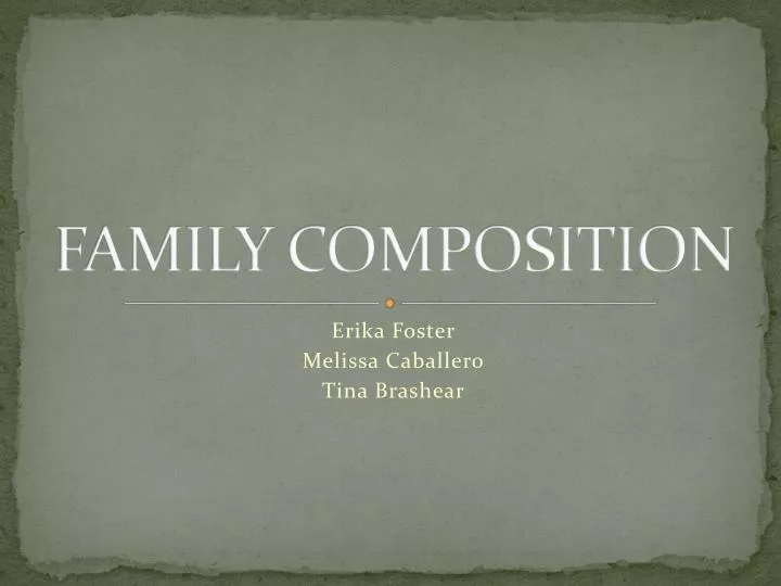 family composition