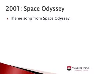 2001: Space Odyssey
