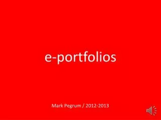 e-portfolios