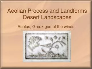 Aeolian Process and Landforms Desert Landscapes