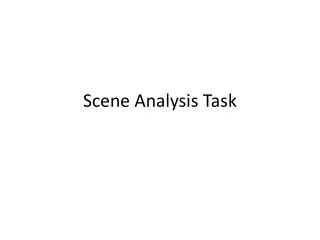 Scene Analysis Task