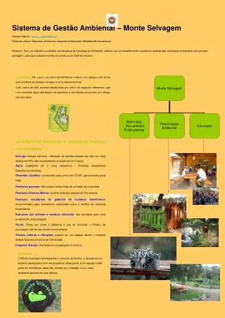 Levantamento Ambiental e respectivas medidas minimizadoras :