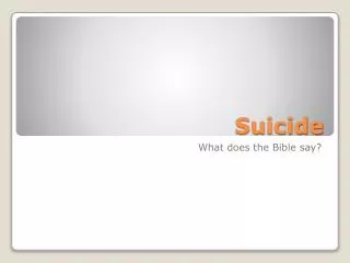 Suicide