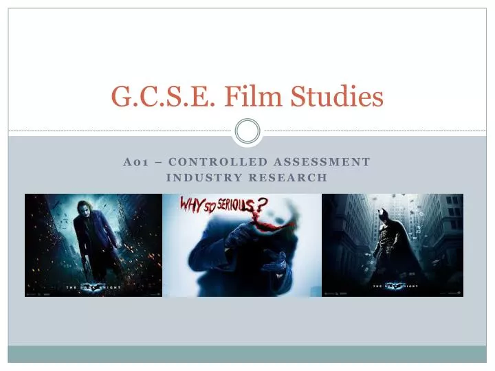 g c s e film studies