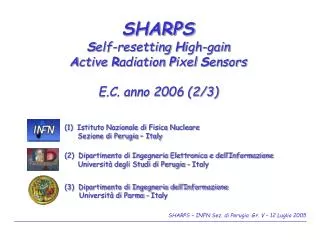 sharps s elf resetting h igh gain a ctive r adiation p ixel s ensors e c anno 2006 2 3