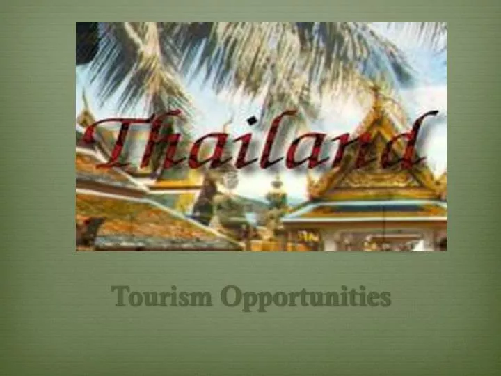 tourism opportunities